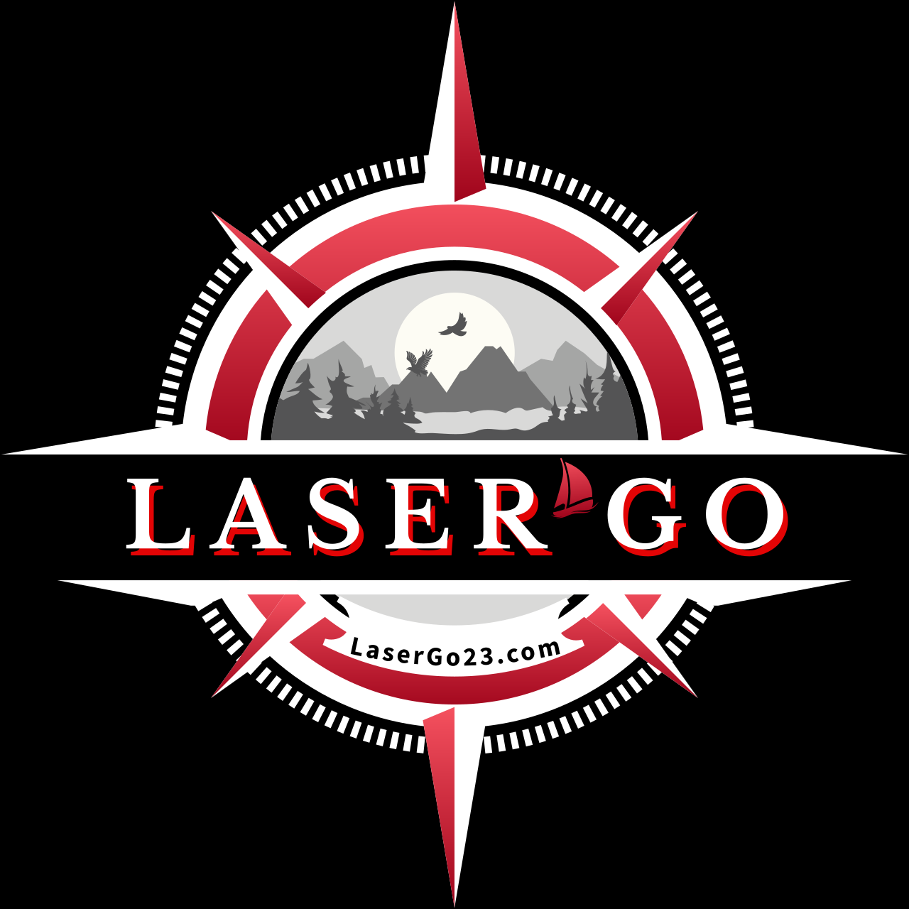 Laser Go Big Compass logo